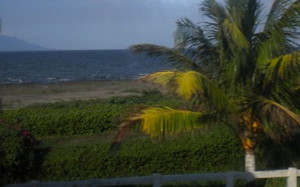 Post - Nicaragua Lake Nicaragua with Volcano in the background