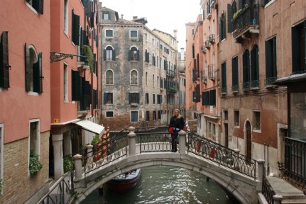 One of the many beautiful canals in Venice
