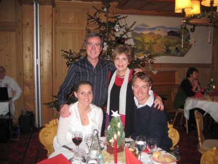 Sitting down to Christmas Eve dinner at Hotel Baren