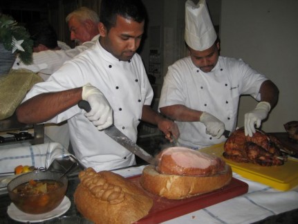The delicious Swiss Christmas Ham is cooked in this bread - we might try it one year back home