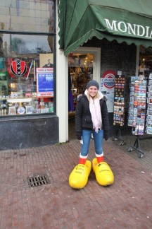 Elissa in the large Clogs One of those photos we just had to take...