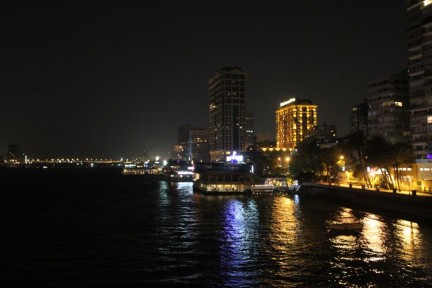 The view from Orchids Restaurant on the Nile...