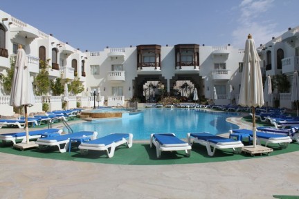 One of the 3 pools at our hotel in Sharm el Sheikh...