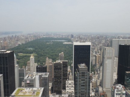 View from Top of the Rock Looking out to Central Park from 'Top of the Rock'...